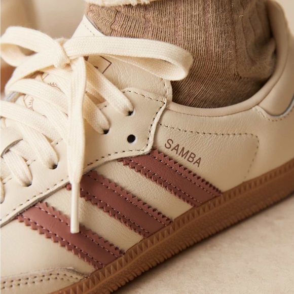 adidas SAMBA OG W SHOES Sz 8 Cream White / Wonder White / Warm Clay - Picture 11 of 13